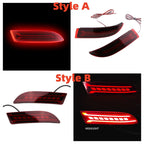 2pcs Rear Bumper Reflector LED Light for Toyota Avanza 2022-2024 Brake/Turn/Reverse