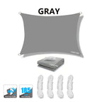 Waterproof Sun Shade Sail UV Block Canopy for Patio Garden Backyard Outdoor with D-Rings