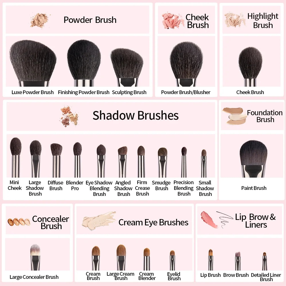 OVW Make up Brushes Set Professional Makeup Brush for Foundation Face Eyeshadow Makeup XQ3-24