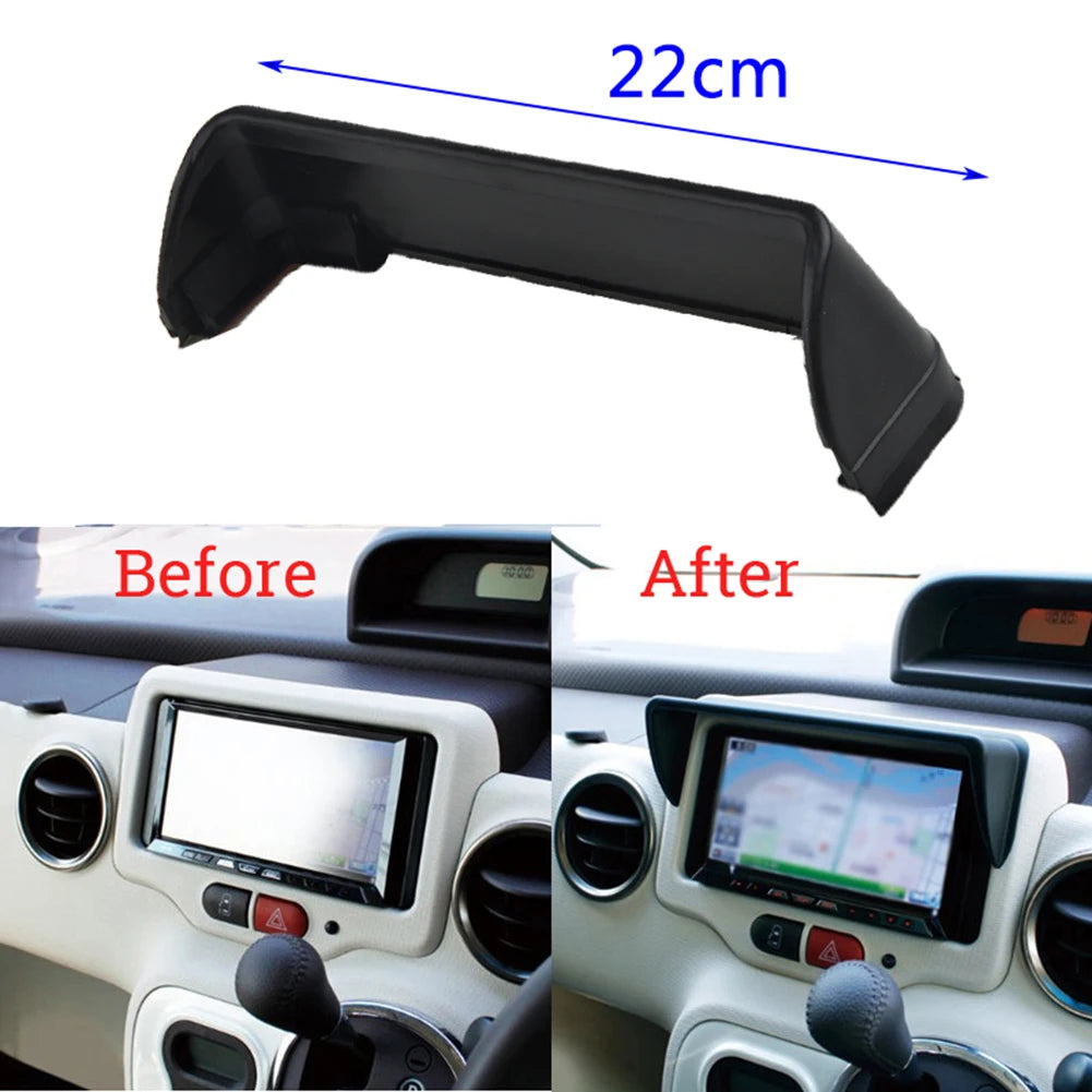 Car GPS Navigation Sunshade Visor Cover Sun Shade 22cm Anti-Glare Car Dash Radio Sun Shade GPS Navigation Hood Cap Cover