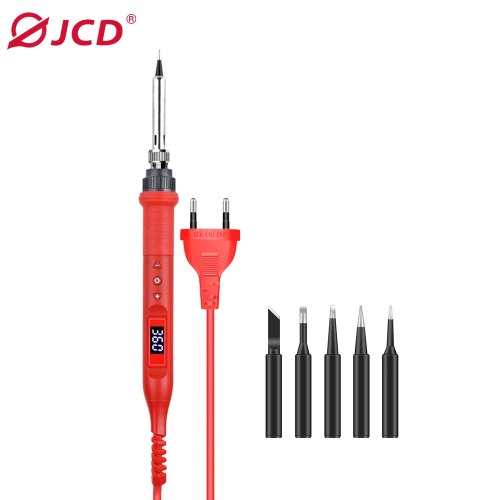 JCD 908U 80W Digital Soldering Iron kit 220V/110V Adjustable Temperature LCD Display Portable Soldering iron DIY Welding Tools