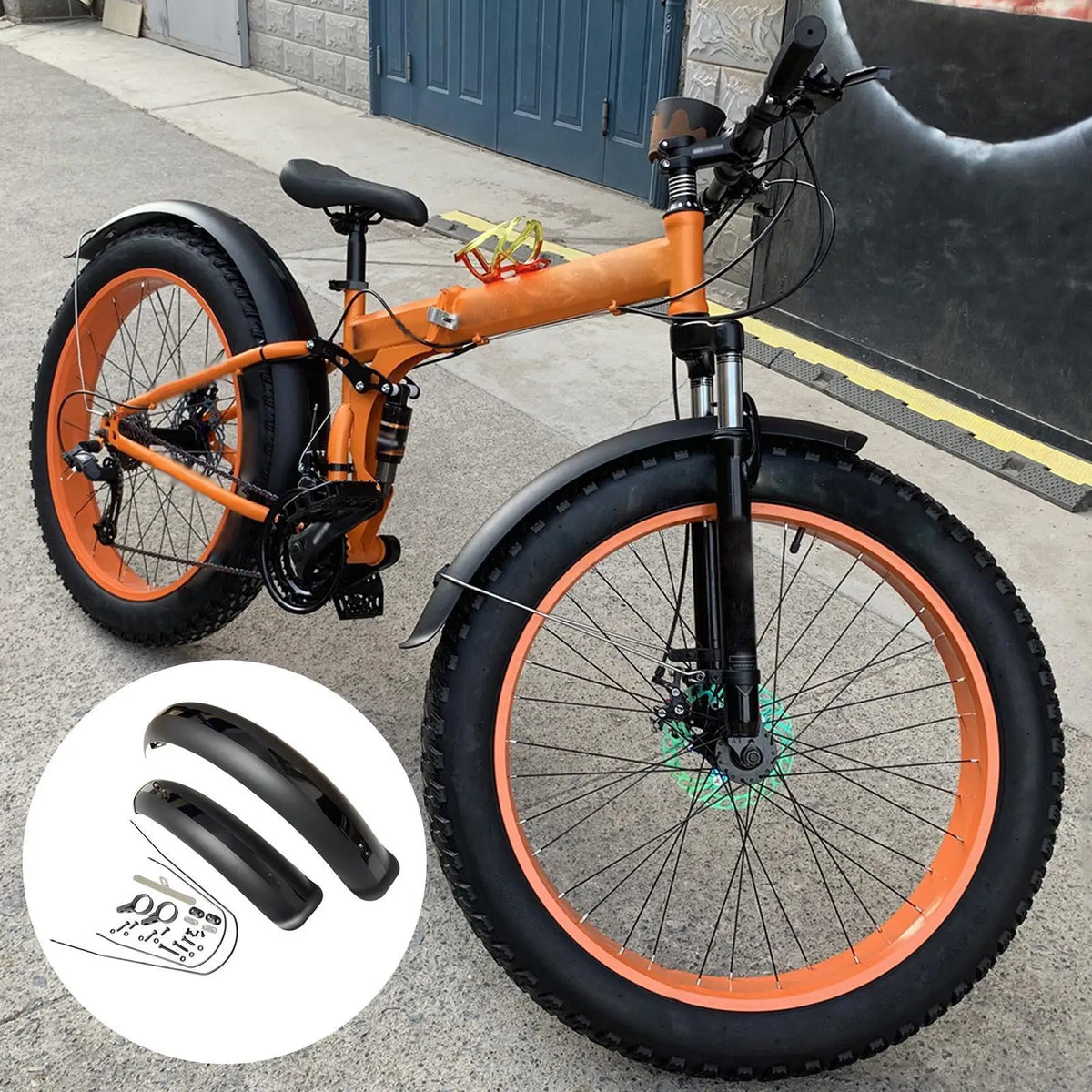 Bike Fenders Fat Tire Mud Guards Fender Set 26/20" x4.0 Mudguards For Folding Snow E-Bike BMX Bicycle MTB Cycling Parts