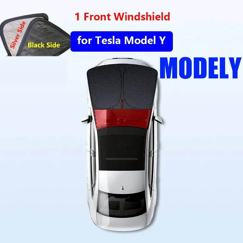for Tesla Model 3 Y S X 2025-2020 26 Privacy Sunshade Side Window Sun Shades Front Rear Windshield Blind Shading Outdoor Camping