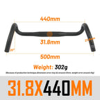 UNO FL12 Gravel Bike Handlebar 31.8x400/420/440/460mm Outer Drop Bar Ultralight Bicycle Handle Road Bicycle Flared Bar