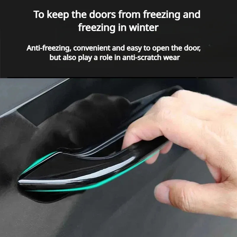 Car Antifreeze Door Handle for Tesla Model Y Launch/3/3+ Highland 2025 Frost Proof Door Handle Patch Cover Car Accessories