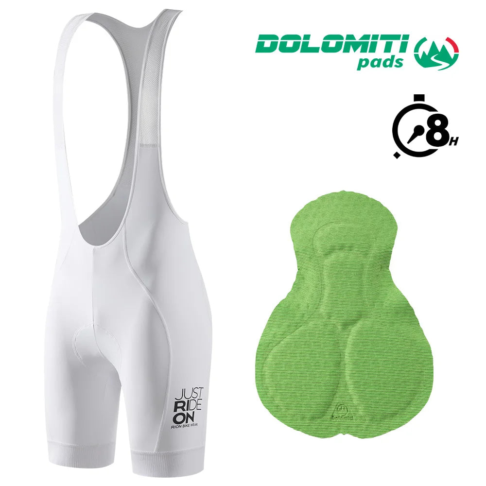 RION Cycling Shorts Women MTB Bib Shorts Road Bike Tights Padded Bicycle Wear Biker Clothing Long Distance Dolomiti 8H Outdoors