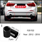 For BMW F10 F20 F30 F32 F34 F36 F48 Car Exhaust Muffler Tip Stainless Steel Pipe Chrome Trim Modified Car Rear Tail Throat Liner