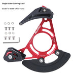 MTB Chain Guide Single Chainring Stabilizer 32-38T Anti-Drop Device, Black/Blue/Red