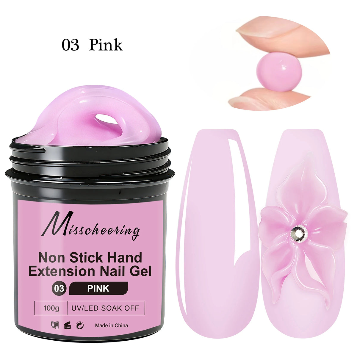 1Jar 100/150g Poly Nail Gel UV LED Cured Builder Nail Gel Acrylic Crystal Nail Extension Gel For Nails DIY At Home Salon