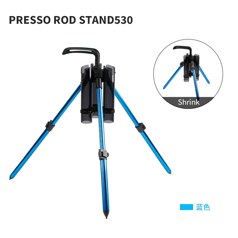 LETOYO Portable 300 530 Fishing Rod Support Tripod Fishing Lure Box Rod Stand Barrel Holder Pole Accessories Bracket Tools
