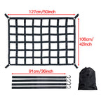 Heavy Duty Roof Rack Cargo Net PVC Webbing Truck Pickup SUV Van Cargo Safetyweb Control Net For Car Roof Car modification parts