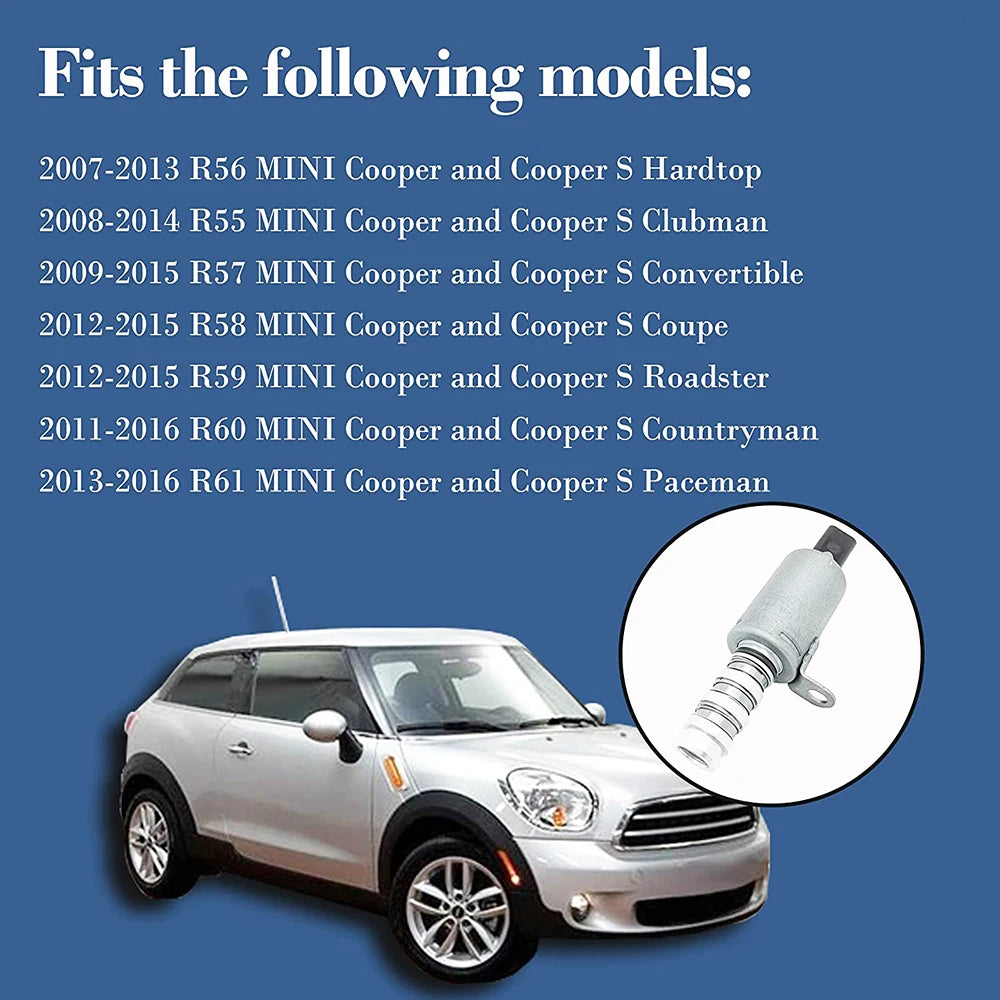 For Mini Cooper R56 R58 R59 Citroen C3 Picasso C4 C5 DS3 DS4 Peugeot 207 208 3008 Variable Valve Timing VVT Solenoid 11368610388
