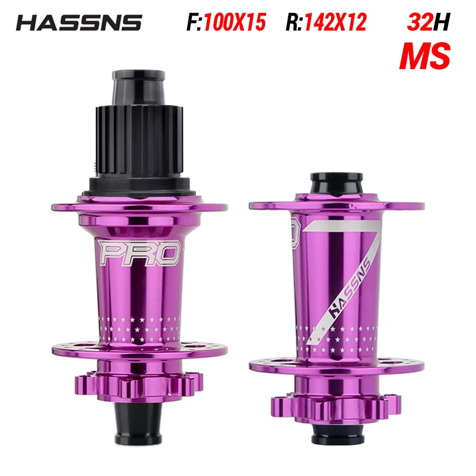 HASSNS PRO7 HG/XD/MS  Bicycle Hub 24/32Holes J-Bend Spokes THRU Axle 12X142/148MM   Sealed Bearing for  Mountain Bike Freehub