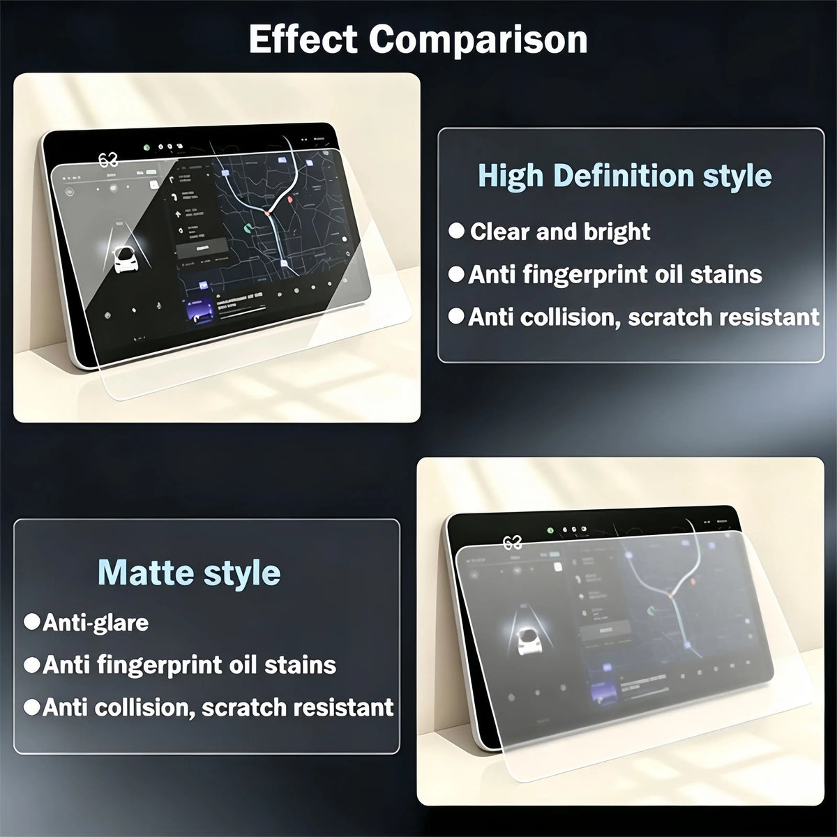 For Geely EX5 EM-i 2025-2026 Car interior GPS navigation matte anti-glare protective film LCD screen tempered glass film refit
