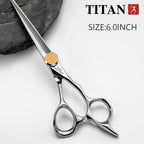 TITAN Hair Cutting Scissors Japan 440C Steel Barber Shears 5.5/6/6.5/7 in, Thinning Styles