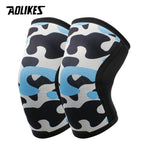 AOLIKES Knee Sleeves for Weightlifting & Powerlifting (7mm Pair) For Men & Women - Knee Wraps for Weight Lifting, Squats