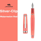 JINHAO 82 Fountain Pen Spin Silver Clip EF F M Nib Business Office School Supplies Ink Pens Korean Stationery Pens for Writing