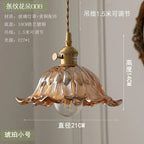 Nordic Modern LED Flowers Pendant Lights Coffee Living Room Balcony Green Glass Knob Switch Hanging lamp Fixtures Luminaira
