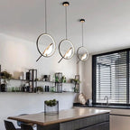 Magpie Bird Rotatable LED Pendant Light Chandelier, Metal Ceiling Hanging Lamp, Black/Gold/Silver