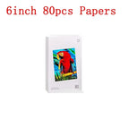 MIjia Photo Printer Dedicated 6-inch 80 pcs Back Self-adhesive Photo Paper Colored Tape Set HD Protective Film Photo Papers