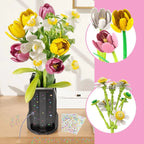 1250PCS Tulip Bouquet Building Blocks Flower Eternal Flower Vase Model Bricks Home Decoration DIY Toys Girls Romantic Gifts