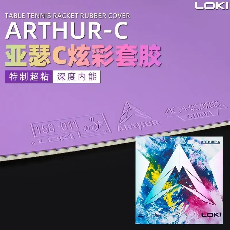 LOKI Thor Color Adhesive Table Tennis Rubber Purple Green Professional Anti Glue Arthur Table Tennis Set Glue
