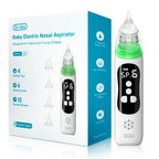 MAMIJOY Baby Electric Nasal Aspirator Nose Suction Device with Food Grade Silicone Mouthpiece 6 Suction Modes and Soothing Music