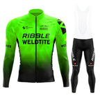 2026 Spring Cycling Jersey Set Ropa Ciclismo Orange Bicycle MTB Clothing Road Bike Suit Men Long Sleeve Bicicleta Bib Pants Set