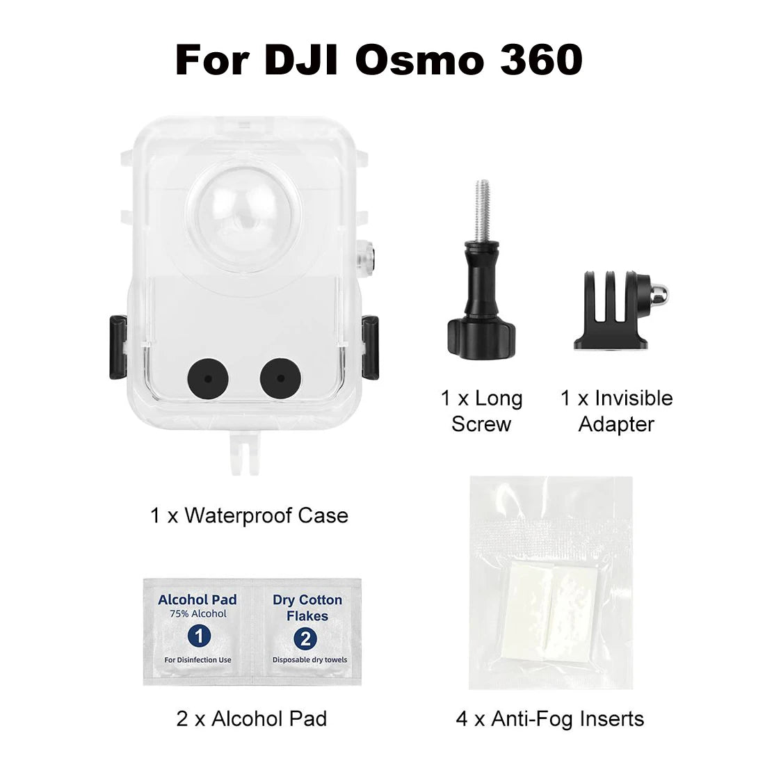 PULUZ 40m underwater diving case waterproof housing for DJI Osmo 360 action camera