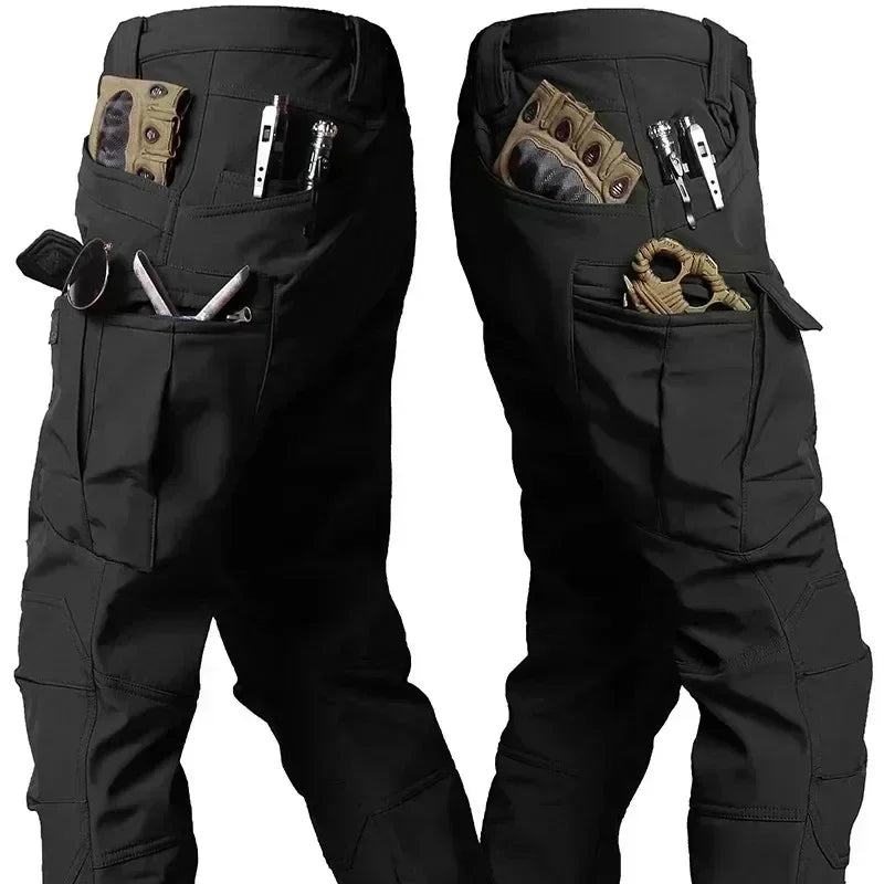 Men's Winter Autumn Fleece Jackets Tactical Waterproof Suits Outdoor Fishing Hiking Camping Tracksuits Coats Thermal Pants