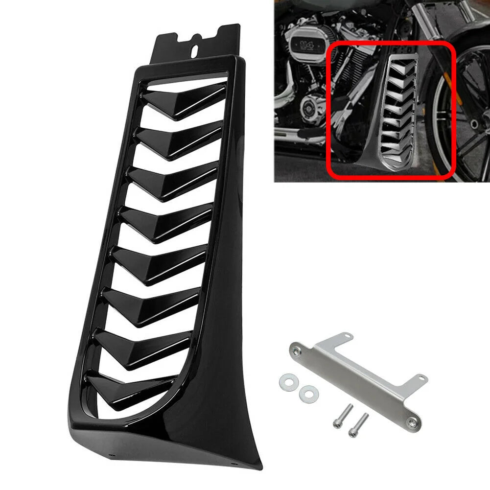 Motorcycle Gloss Black Front Chin Spoiler Lower Radiator Cover For Harley Softail Street Bob Breakout Fat Bob 2018-2023 2022