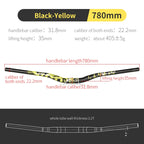 Bicycle Handlebar MTB Handlebar 31.8mm*720/780mm for Road Bike Mountain Handlebar Aluminum Alloy Steering Wheel for Bicycle