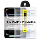 2pcs Easy to Install HD Tempered Glass Screen Protector For iPad Pro 13 12.9 M4 Air 11 M3 M2 5 4 Mini 6 7 9 9th 10 10th A16 Film
