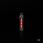 Titanium Alloy Luminous Night Signal Light Outdoor EDC Luminous 3.5*25mm Fluorescent Tube Self-illuminating Key Chain betalight