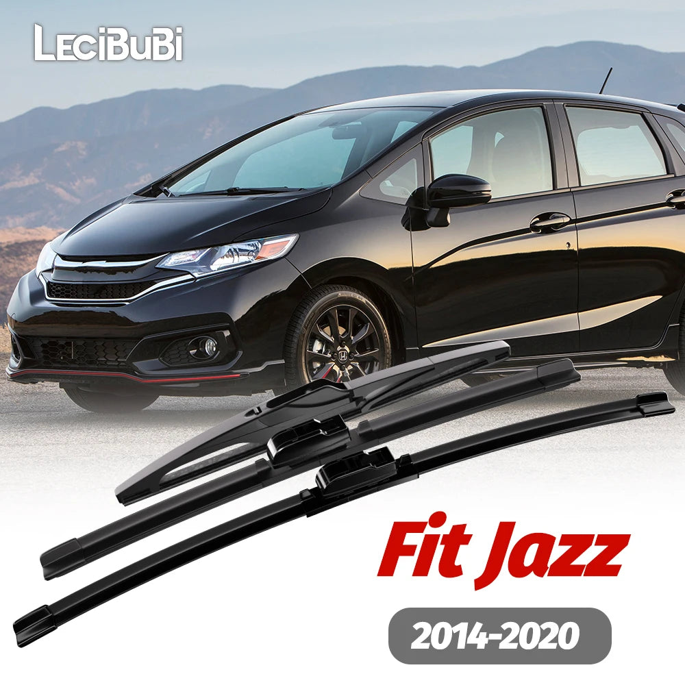 1set Front & Rear Windshield Wiper Blades Windscreen Wipers For Honda Fit Jazz 2014-2020 2015 2016 2017 2018 2019 Accessories