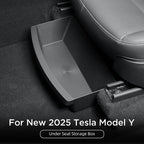 For Tesla New Model Y 2025 Juniper Launch Under Seat Storage Box Case Car Seat Organizer Vehicle Underseat Drawer Tray Accessory