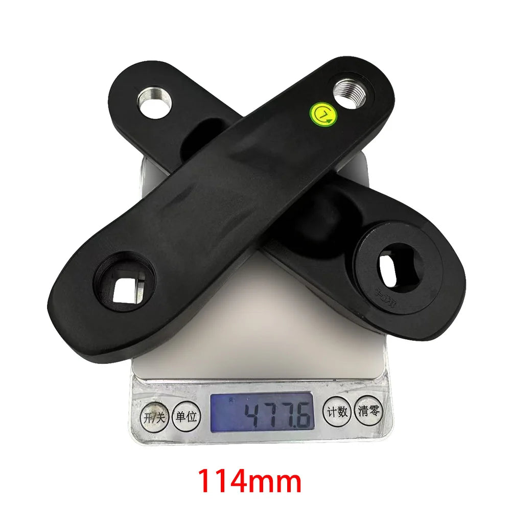 E-Bike Crank Arm Set Alloy Square Taper Hole Exercise Bike Dynamic Crankset 114/127/135/140/152/160/165/170/175 Bicycle Parts