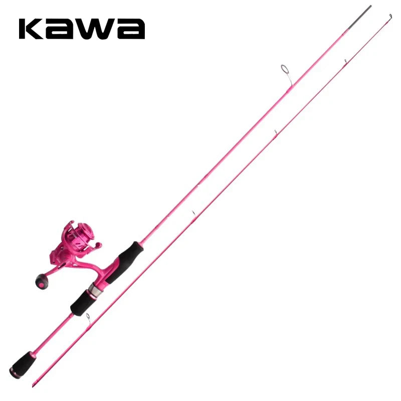 Kawa Carbon Fiber UL Fishing Rod 2-Piece Super Light Soft Pink 1.8m
