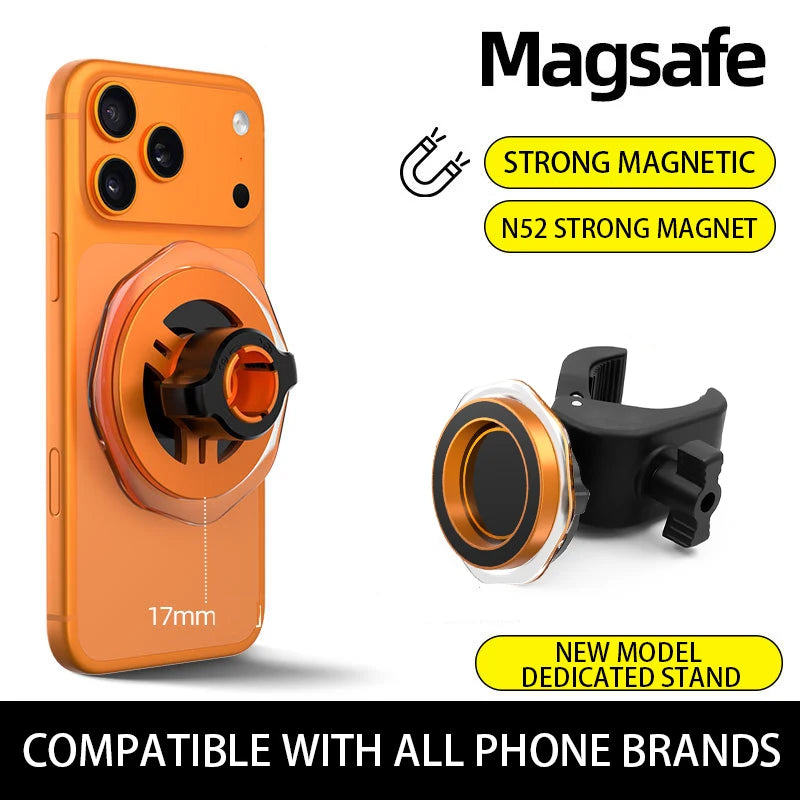 For BYD Denza B5 8 Leopard Car Magnetic Phone Holder Leopard 5 8 Gravity Navigation Mount Adjustable Ball Head Car Accessories