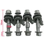 4PCS 10mm-17mm 12.9 Level Automotive Four Wheel Alignment Camber Bolt Tire Eccentric Screw Car Adjustment Repair Tools Silver