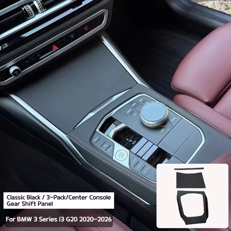 For BMW 3 Series i3 G20 2020-2026 The stitching and sponge interior accessories on both sides of the central control gear panel