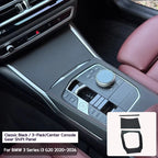 For BMW 3 Series i3 G20 2020-2026 The stitching and sponge interior accessories on both sides of the central control gear panel