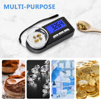 Digital Milligram Scale 50g/0.001g, Mg Scale for Powder Medicine with Portable Case, Microgram Scale 20g Calibration Weight