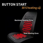 1/2pcs Winter Heated Car Seat Cover 12V Heating Warmer Car Seat Cushion Auto Universal Car Seat Protector Cloak Cover Pads Set