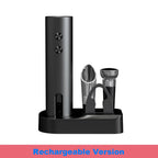 Electric Automatic Red Wine Opener Set Multifunction Wine Stopper, Wine Pourer, Electric Bottle Opener Gift Set for ins Style