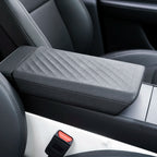 Tesla Center Console Armrest Lid Cover, TPE, Black or White, for Model Y/3 Highland
