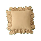 45X45cm Home Decor Cotton Ruffles Pillow Cover Sofa Decorative Cushion Cover Beige Pink Princess Throw Pillow Case Pillowsham