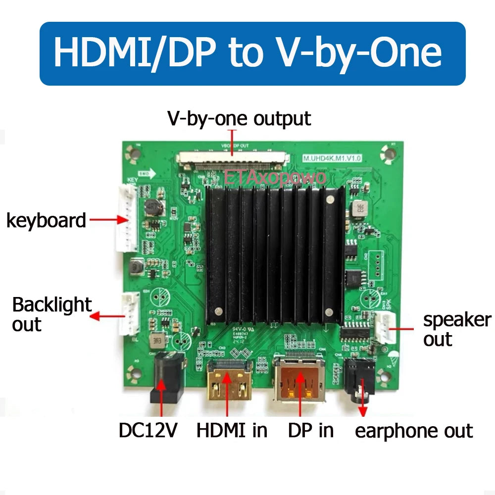 HDMI2.0 to V-by-One adapter board  hdmi/4k60hz to VBO/Vbyone support 4K60HZ