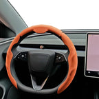 Luxury Nappa Faux Leather Steering Wheel Cover That Is Non-Slip And Sweat-Absorbent, Sporty Style Suitable For Various Vehicles