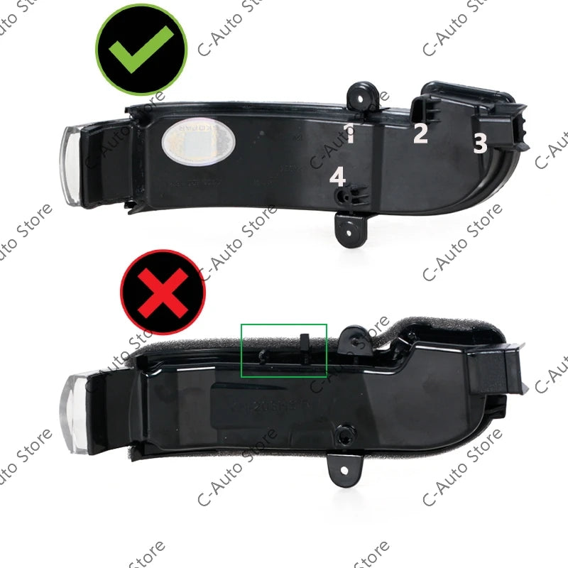 For Mercedes-Benz C-Class W203 C230 C240 C32 2004 2005 2006 2007 4Door Car LED Mirror Turn Signal Light 2038201521 2038201621